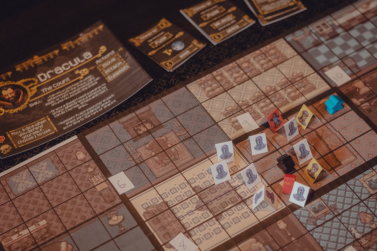 FlowerglassGame's tweet image. Surrounded in Dracula’s room! Nox Manor is currently being worked on. The next version isn’t ready yet but we’ll be bringing Good Day Bouquet to playtest at Source Comics &amp;amp; Games in Roseville, MN this Sat 2/17. Hope to see you there!

#tabletop #boardgame #prototypegame #playtest