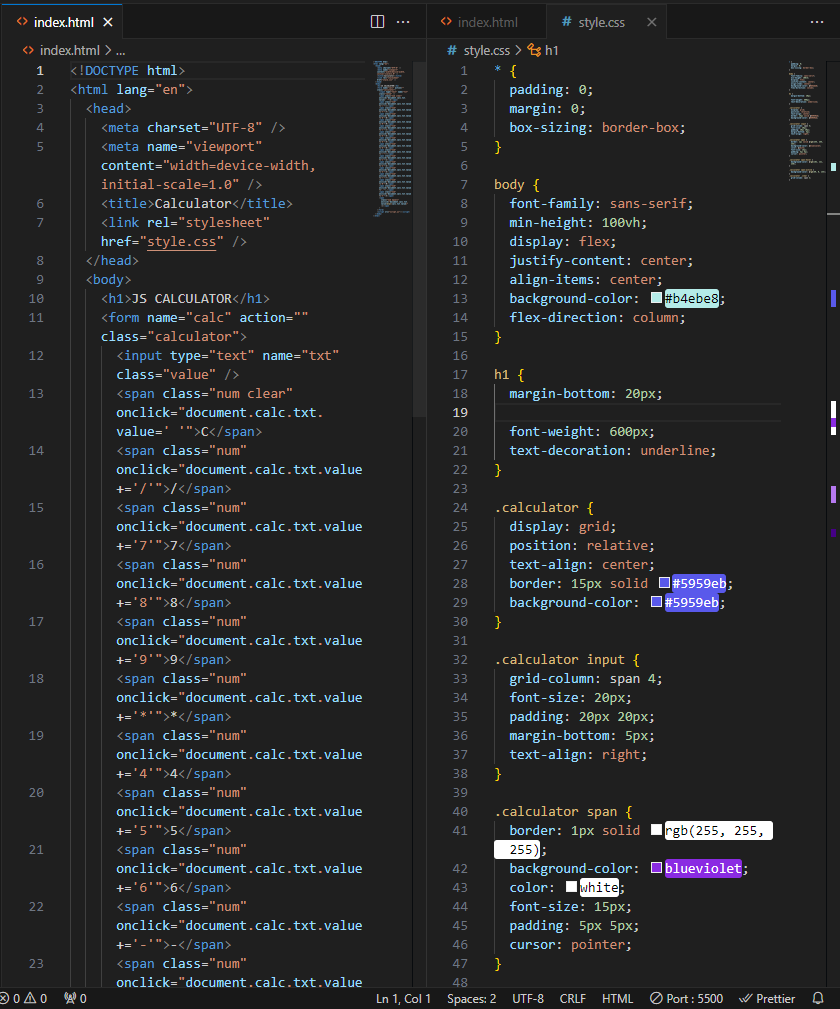vimalpksh's tweet photo. Created a mathematical calculator using some basic #Javascript(in HTML file) and styled with CSS Grid Layout.  

Code - https://t.co/hczafFIesR

#js #html #css #frontenddeveloper #grid #cssgrid https://t.co/JABTEf5nFo