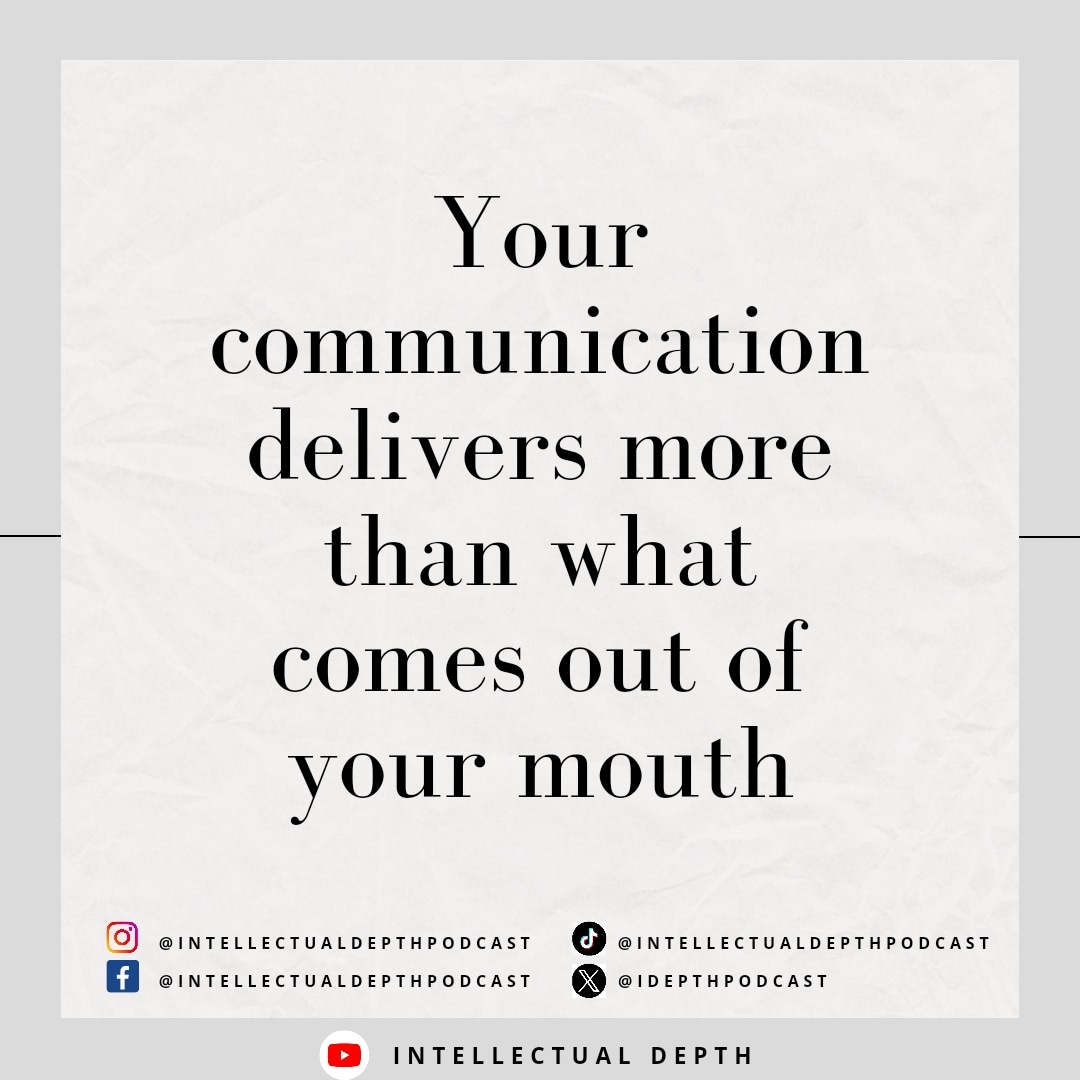 Next time just sit and think before you communicate. 
#communication #fyp #personalgrowth #intellectualdepthpodcast #findingyourID #communicatebetter