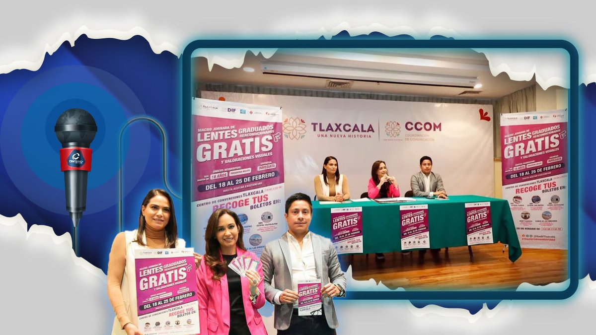 criterionoticia's tweet photo. #SEDIF llevará Macro Jornada de #LentesGratuitos a #Tlaxcala. 🤓🤩🫣
https://t.co/9s1h45niMz https://t.co/6v2waVfZNf