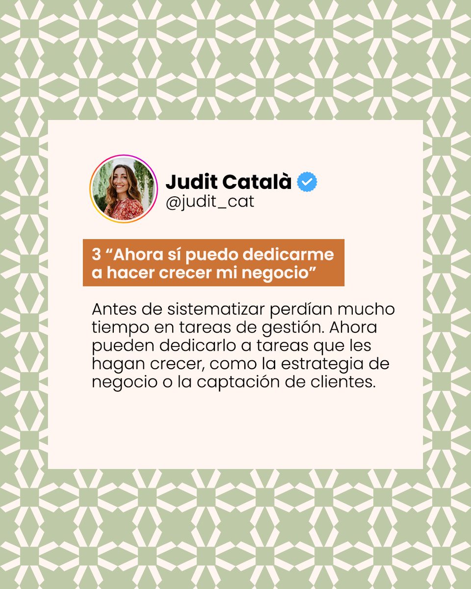 CatalaJudit's tweet photo. 🥱 Lo sé, #sistematizar es algo que suele dar muchísima pereza y es de esas tareas que vas posponiendo y nunca se hacen.

Vas a ganar #tiempo para dedicarte a hacer crecer tu #negocio, en lugar de estar apagando fuegos y en calidad de vida.

Te cuento por qué deberías hacerlo. 👇🏻 https://t.co/p7MOJmiqbd