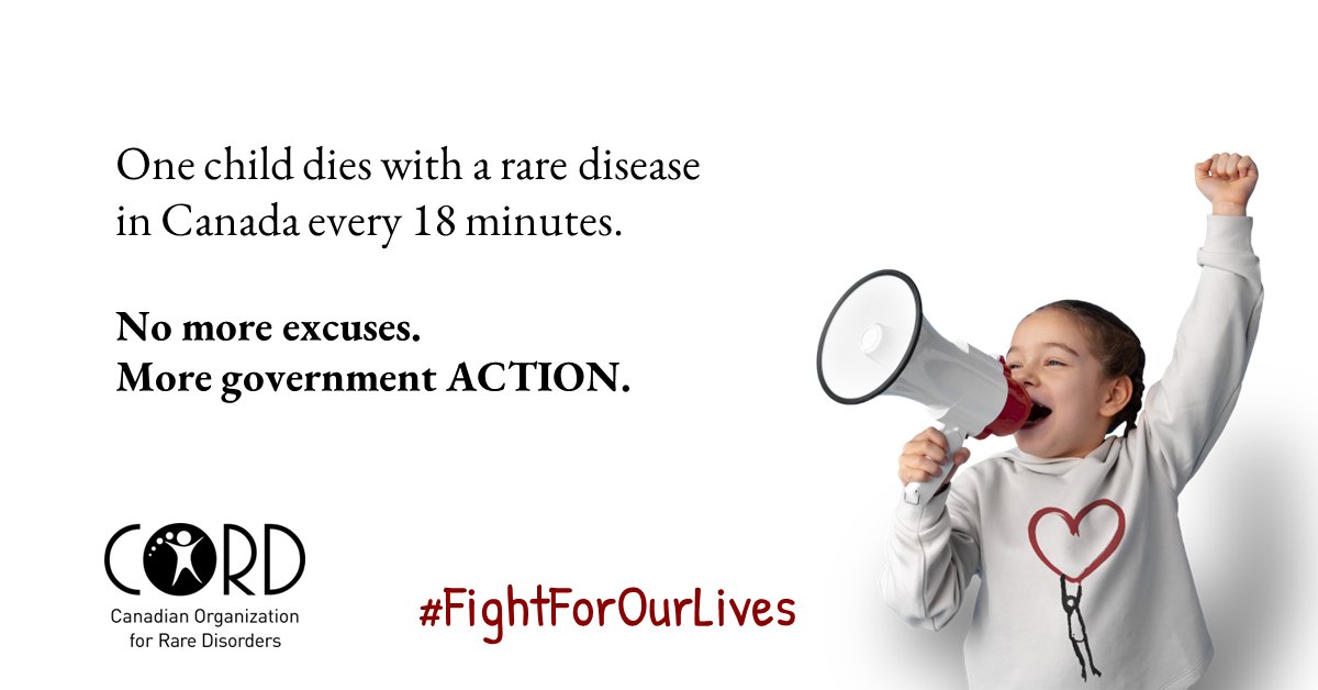 Promises don’t save lives. Actions do!
<a href="/JustinTrudeau/">Justin Trudeau</a> @markhollandlib 3+ million rare disease patients in Canada need government ACTION. Release the $1.4 billion and save lives NOW.

Help us #FightForOurLives.

#CdnHealth #CdnPoli