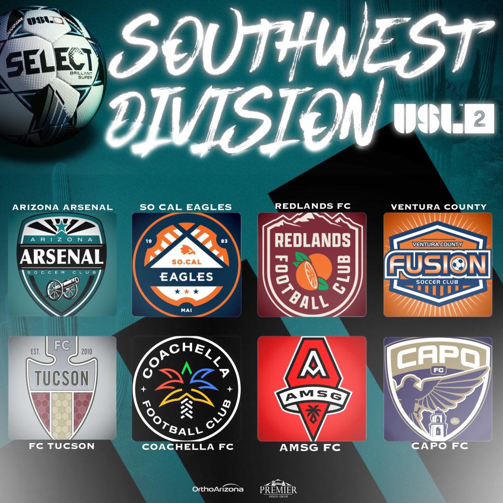 AZArsenalSC's tweet photo. Our @USLLeagueTwo division is 🔒’ed in! Looking forward to our second season in the league! Stay tuned for more info later this week! 

#bleedTEAL https://t.co/SnY8x35Vkl