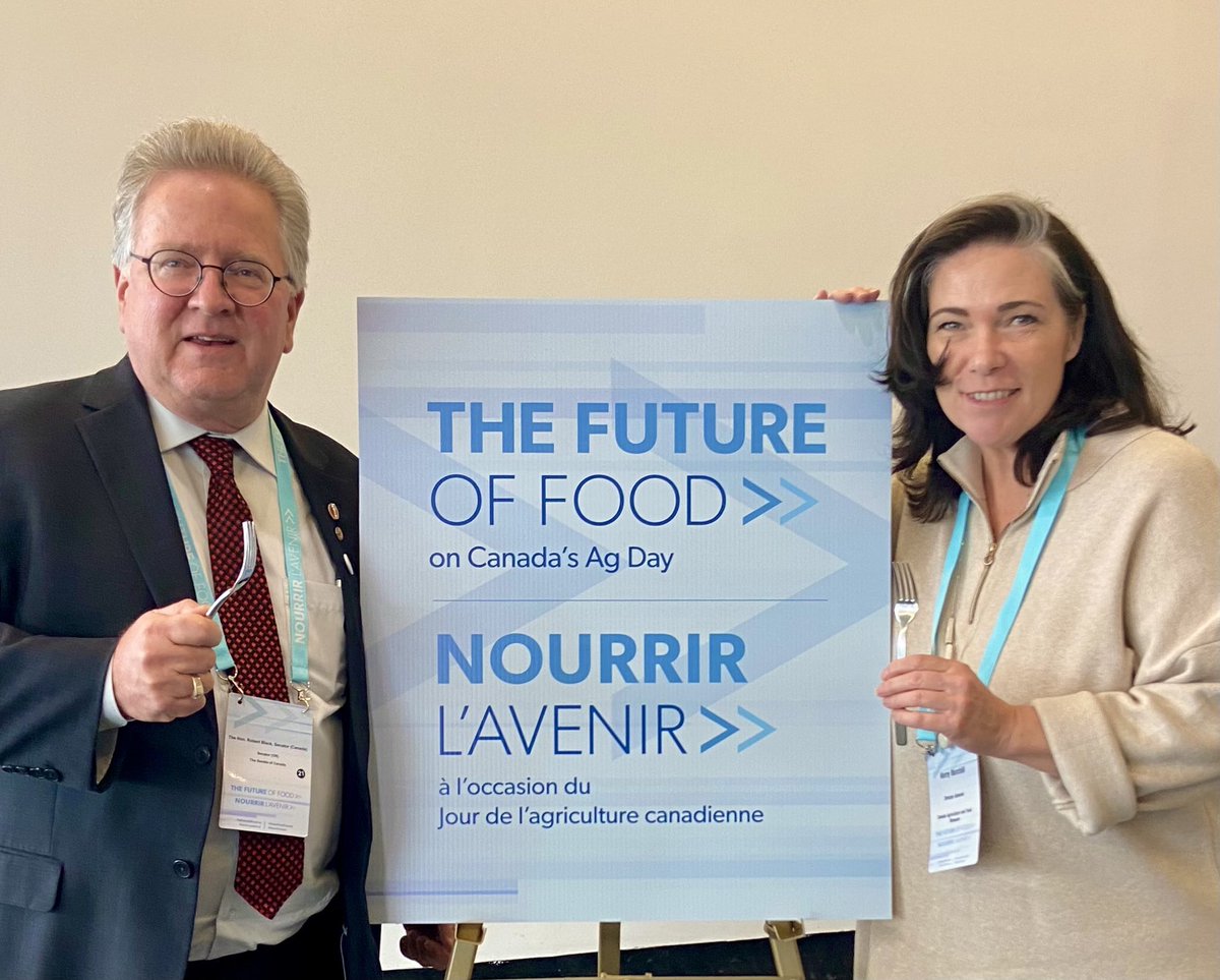 Kerry-Leigh Burchill (@klburchill) on Twitter photo What better way to celebrate #CdnAgDay then having a “Forks Up” photo with <a href="/SenatorRobBlack/">Senator Rob Black, P. Ag. (Hon)</a> as I represent the <a href="/AgMuseum/">Canada Agriculture and Food Museum</a> team at the Future of Food Conference! What better way to celebrate #CdnAgDay then having a “Forks Up” photo with <a href="/SenatorRobBlack/">Senator Rob Black, P. Ag. (Hon)</a> as I represent the <a href="/AgMuseum/">Canada Agriculture and Food Museum</a> team at the Future of Food Conference!