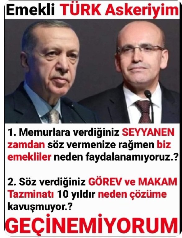 #Astsubaylarönceicraatdiyor 
Nefesi bu vatan için atanların, 
Bu toprak için ölüme gidenlerin..
Sesini duyun lütfen ‼️
#AstsubaylarMasalDinlemeyecek
<a href="/tcbestepe/">T.C. Cumhurbaşkanlığı</a> 
<a href="/RTErdogan/">Recep Tayyip Erdoğan</a> 
<a href="/tcsavunma/">T.C. Millî Savunma Bakanlığı</a> 
<a href="/Genelkurmay/">Genelkurmay</a> 
<a href="/TBMMGenelKurulu/">TBMM Genel Kurulu</a> 
<a href="/HMBakanligi/">T.C. Hazine ve Maliye Bakanlığı</a>