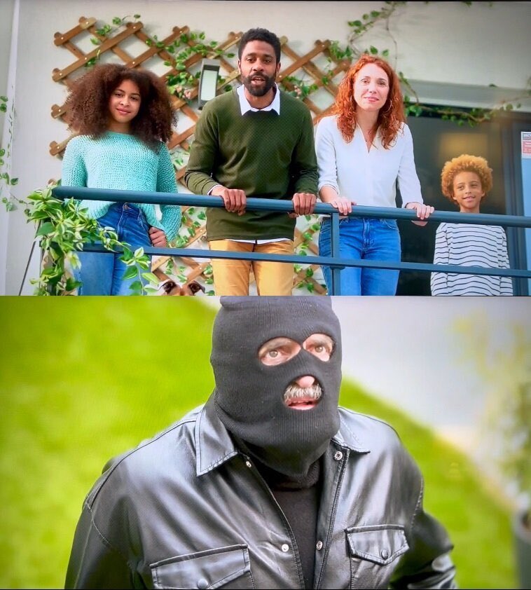 iamyesyouareno's tweet photo. These are the chosen actors for a TV commercial for anti-burglary equipment from a company in France.

The propoganda is everywhere. https://t.co/Fb49sKtjeh