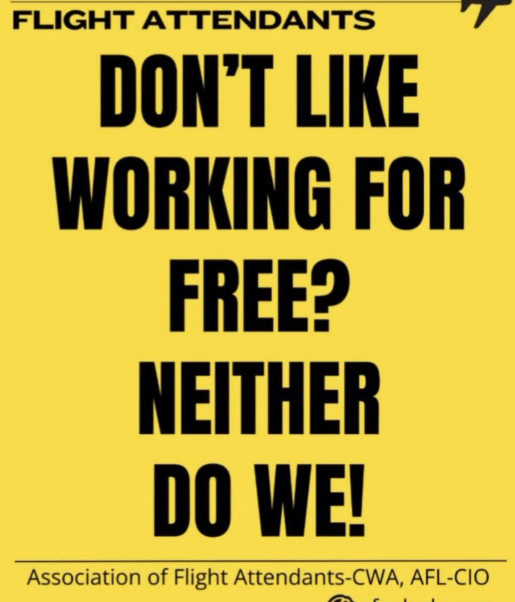 It’s our day of action. Multiple unions, multiple airlines flight attendants joining together. #contractnow #afacwa #apfa #flightattendant #delayisnotokay