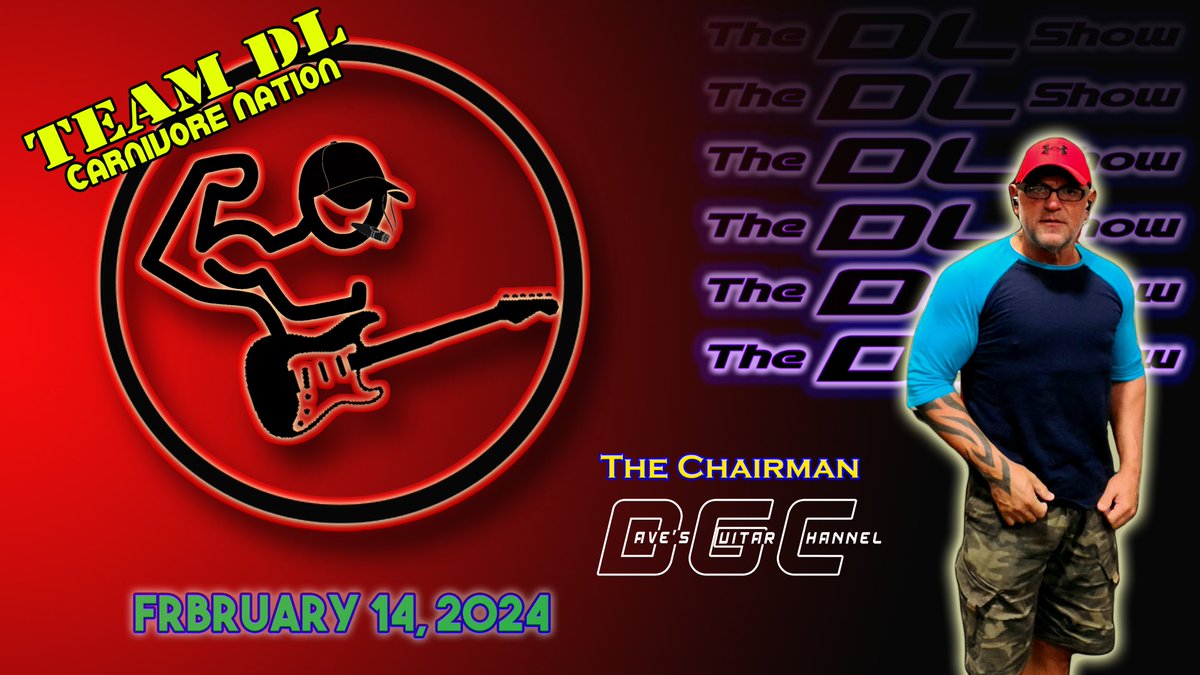 TheBigAngry's tweet photo. No date for Valentine's Day? Come to You Tube and watch my live show from 8:30pm to 10:30pm at Dave's Guitar Channel. #carnivorediet #music #guitarplayer https://t.co/7oTUCskD3l