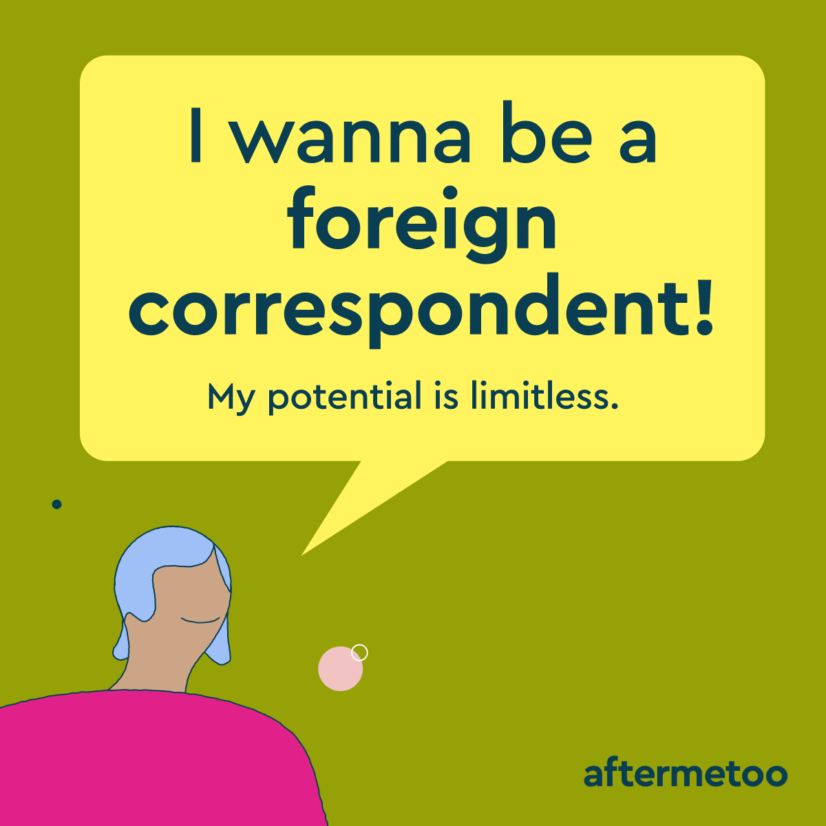 🌍 Global storytellers! 🌍

'I wanna be a foreign correspondent!' - Let's build a world in which journalists can bring us the stories that matter, unimpeded by being sexually harassed at work.

#Aftermetoo #MyPotentialIsLimitless #JournalismWithoutBorders #limitlesspotential