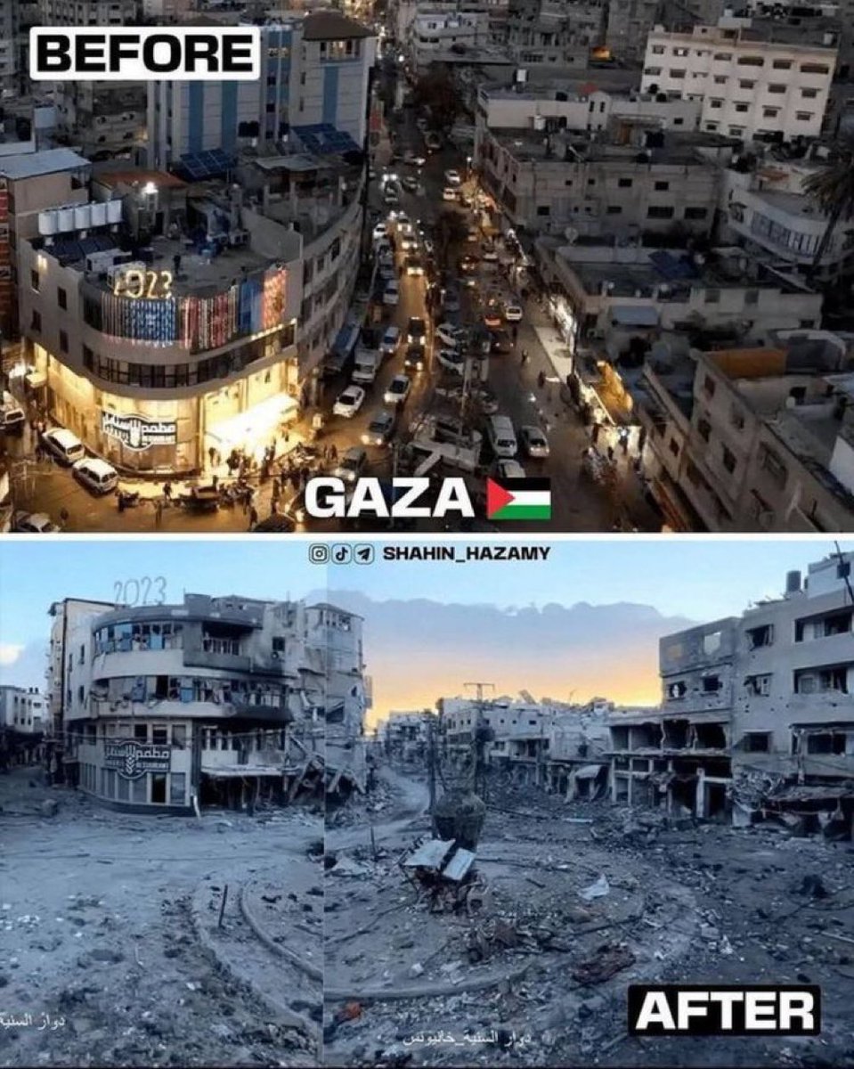 Gaza before and after US funded terrorism. 🇺🇸