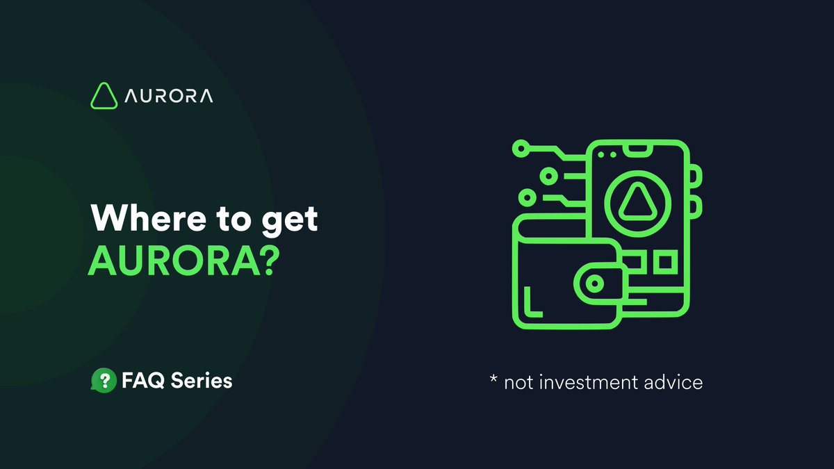 Wondering where you can get AURORA? Let's answer that with a thread!

1/14 🧵