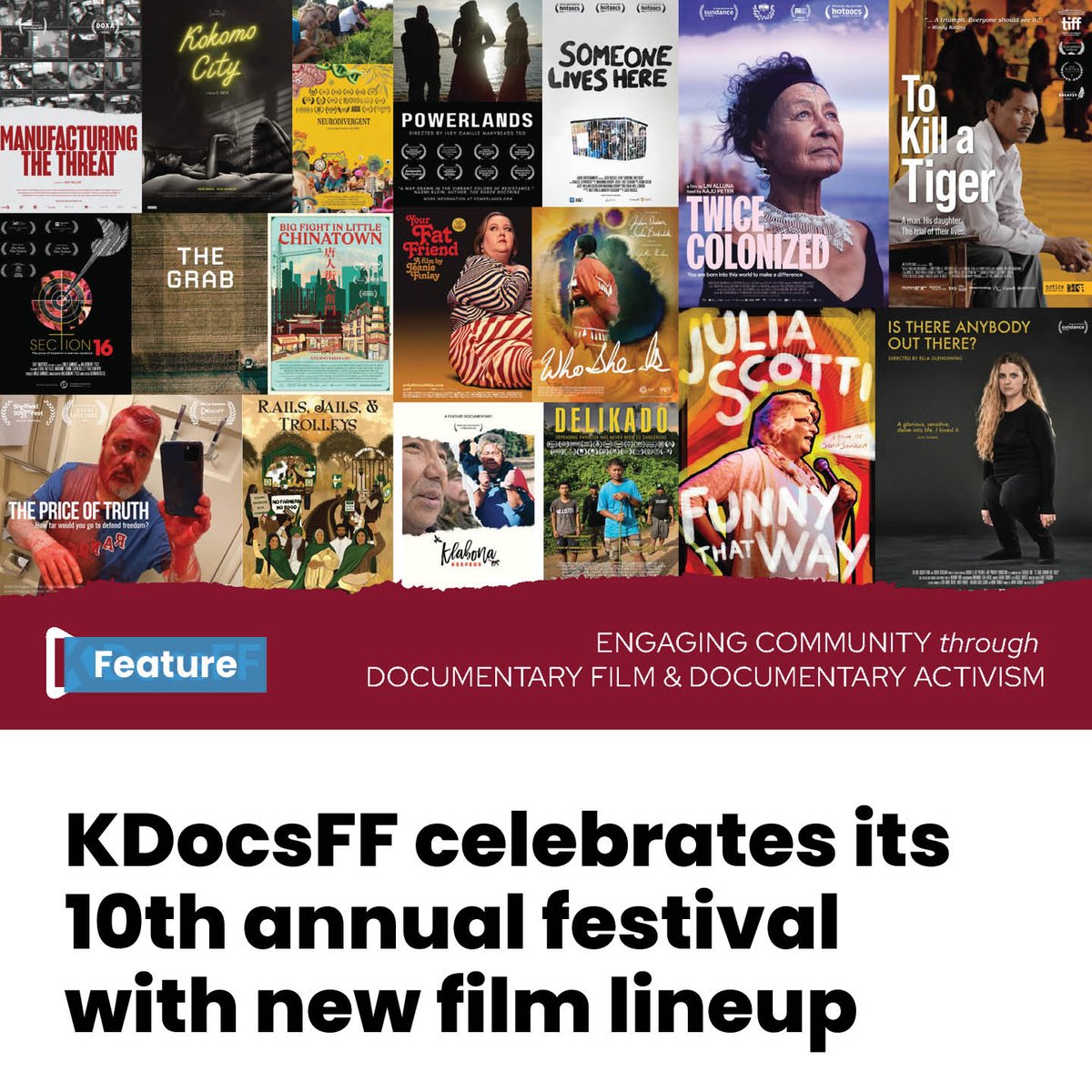 Runnermag's tweet image. #FEATURE: KDocsFF celebrates its 10th annual festival with new film lineup

Documentary screenings and panel discussions on the theme “Journeys in Solidarity” will take place from Feb. 21 to 25

#KDocsFF #KPU #DocumentaryFilm #FilmFestival
ow.ly/3Nes50QALzn