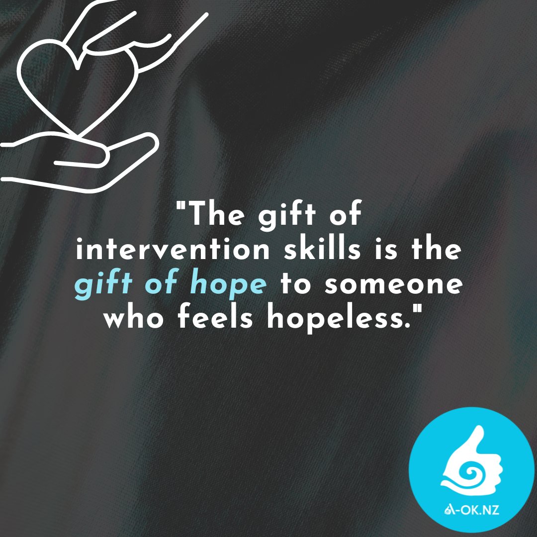 AOKNZTraining's tweet photo. Intervention skills - PRICELESS

#AOKNZ #LifeSupportingConversations #LifeSupportingCommunitites https://t.co/21GyRZvq1U