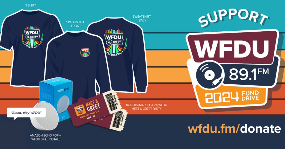 FDUWhatsNew's tweet photo. Happy #WorldRadioDay! February means it's time for the annual @wfduradio Fund Drive. Donate today and score some #WFDU swag 😎

Learn more: https://t.co/NGGMZO2Hbj

@fdualumni #myfdu #fairleighdickinsonuniversity #retroradio https://t.co/IqKfg20sbJ