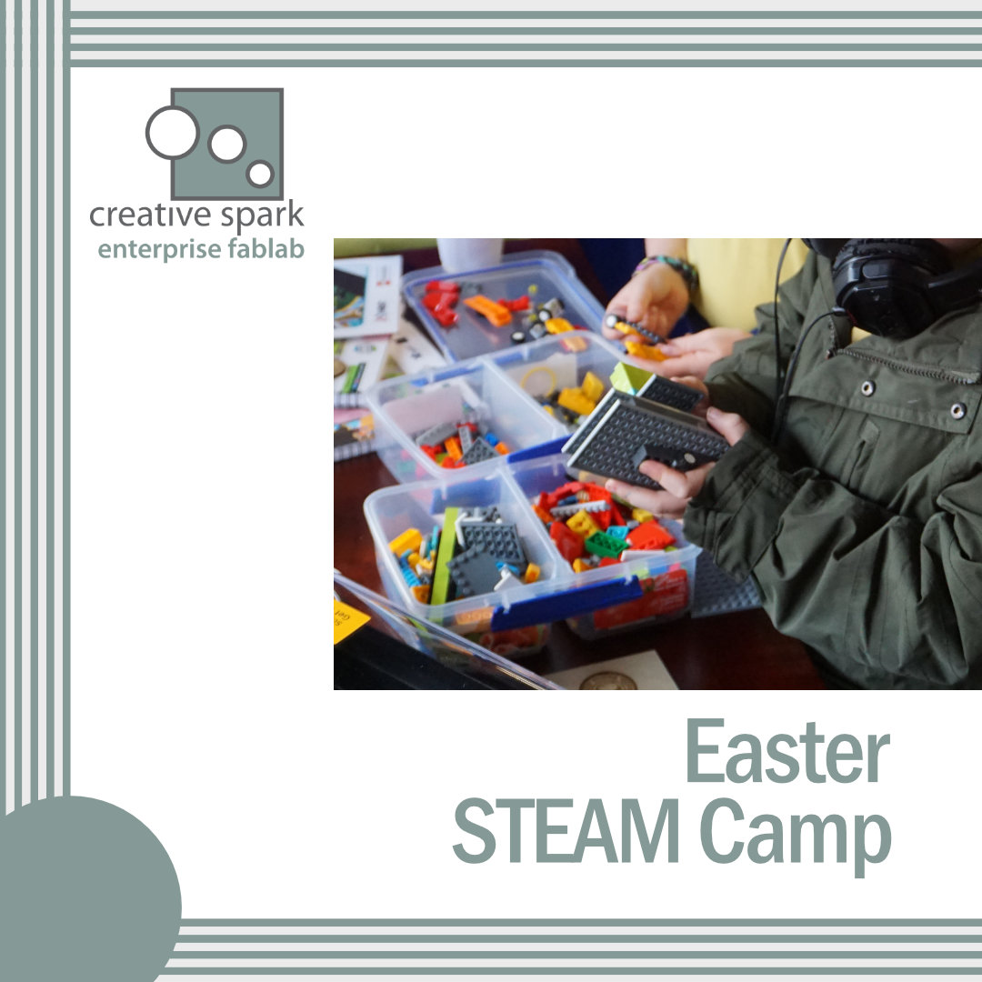 Kids Easter STEAM Camp. Drawing, 3D printing, laser cutting, crafts & more! creativespark.ie/events/event/e…