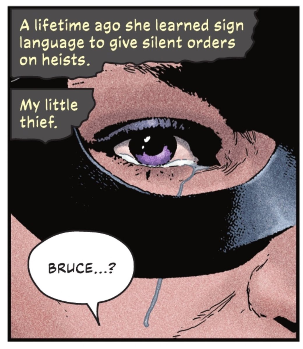 Selina learning sign language is such a cool aspect, especially for heists like - I'd love to see more of this in comics!