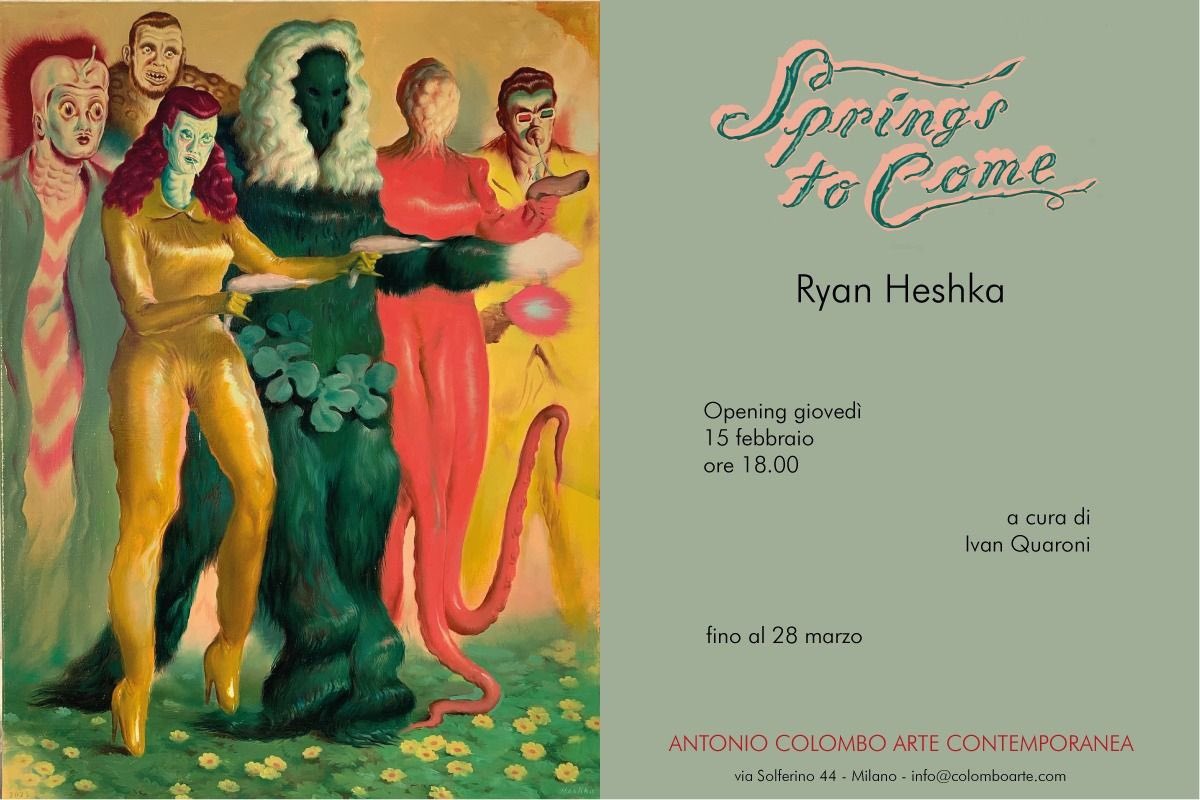 My next curated exhibition Ryan Heshka Springs to Come at Antonio Colombo Artecontemporanea Milan, Italy <a href="/JuxtapozMag/">Juxtapoz Magazine</a>