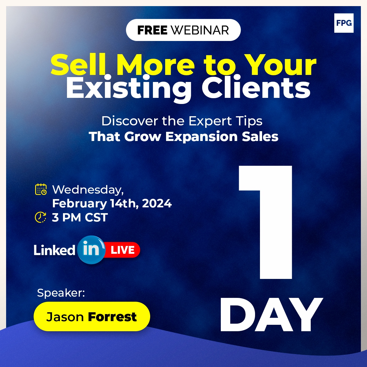 UnleashedFPG's tweet photo. 📈 Jason Forrest reveals the techniques for expansion selling, navigating client engagement, and leveraging infomercial selling for an irresistible pitch.🎙️💡

https://t.co/IrgjWmfU1F

#FPGwebinar #SalesWebinar #ClientExpansion #BusinessGrowth #SalesTraining https://t.co/Sx77wdyCYz