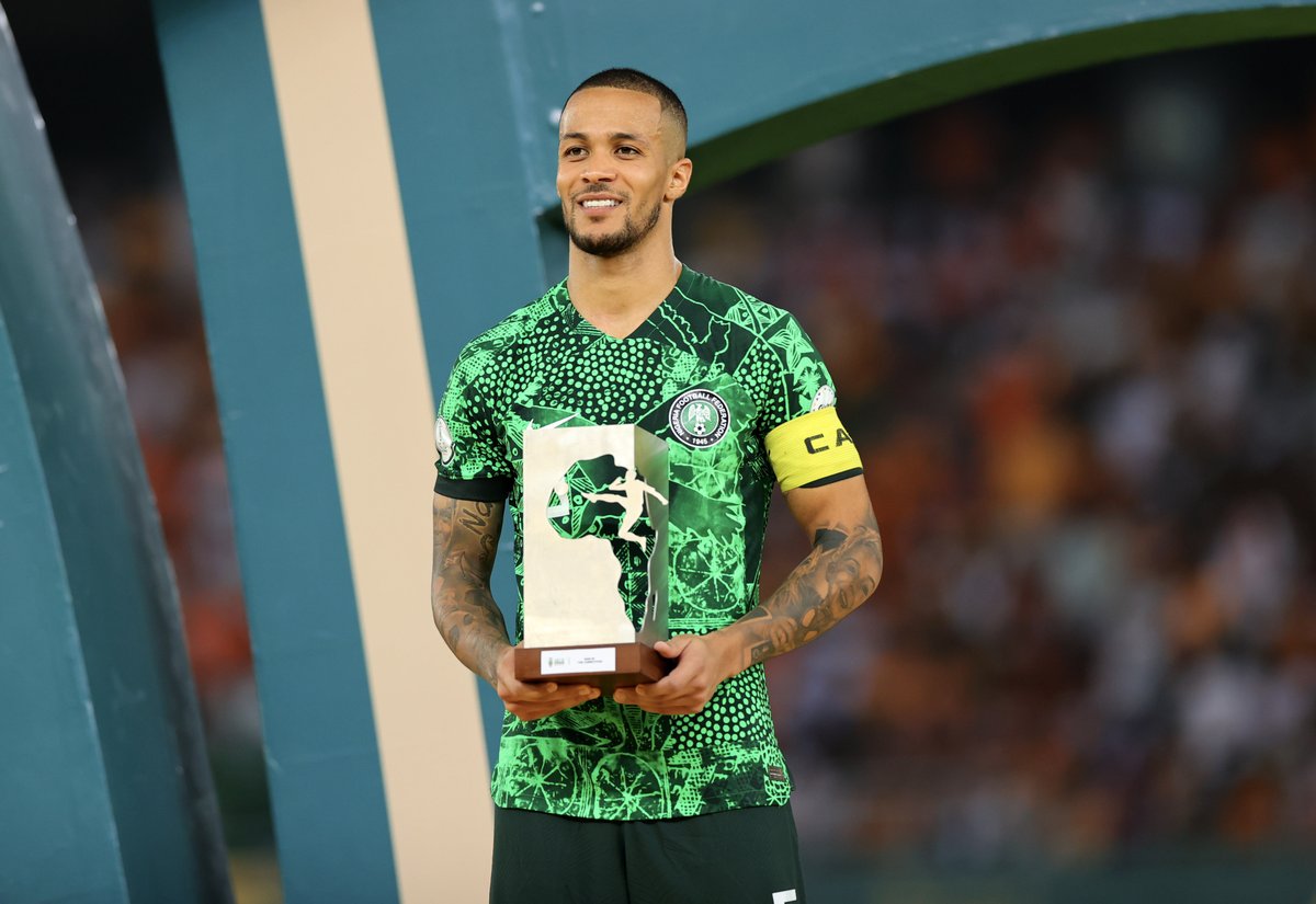 CAF_Online's tweet photo. Captain, Leader, Superstar. 🌟🇳🇬

#TotalEnergiesAFCON2023 https://t.co/tznOvyuLyh