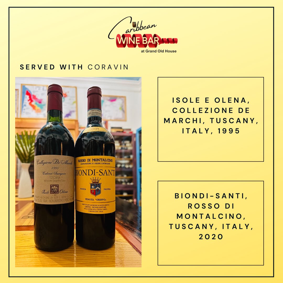 Check out our weekly changing by the glass #winespecials served with @Coravin A sensational opportunity to enjoy just a glass of your favorite or new discovery! Info@grandoldhouse.com