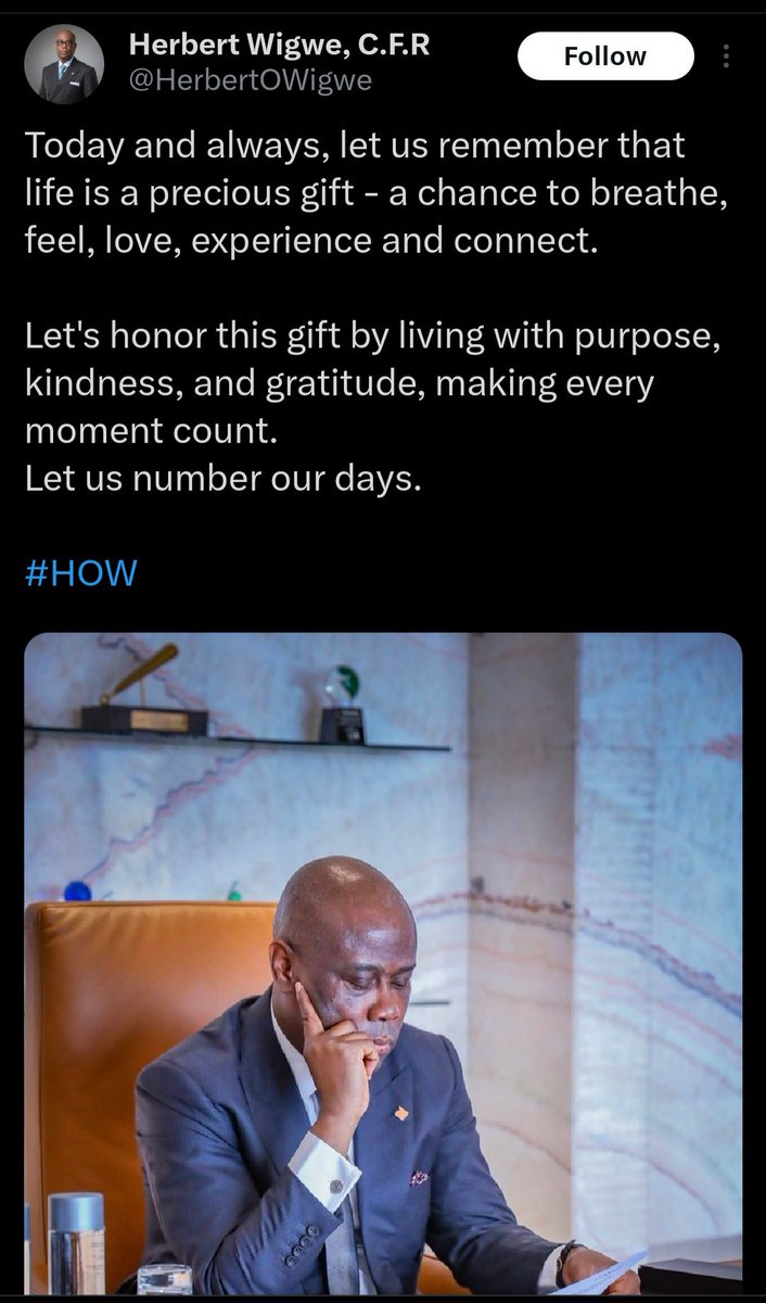 ArkitectAkanmu's tweet image. Herbert O. Wigwe, you made huge strides while alive, and I&apos;m certain all of your most important legacies will live on forever. 
#WigweUniversity
#AccessBank
#HOWFoundation

Rest in peace ✌️