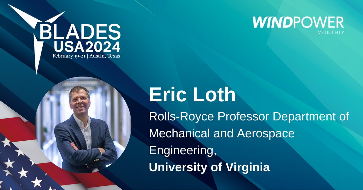UVAMAE (@uvamae) on Twitter photo How large will wind turbine blades become? How will deep grid decarbonization impact wind turbine and blade design? Professor Eric Loth will speak about these topics and more at the #BladesUSA24 conference this month. <a href="/windpower_m/">Windpower Monthly</a> <a href="/UVAEngineers/">UVA Engineering</a> More: at.virginia.edu/LAwGSu How large will wind turbine blades become? How will deep grid decarbonization impact wind turbine and blade design? Professor Eric Loth will speak about these topics and more at the #BladesUSA24 conference this month. <a href="/windpower_m/">Windpower Monthly</a> <a href="/UVAEngineers/">UVA Engineering</a> More: at.virginia.edu/LAwGSu