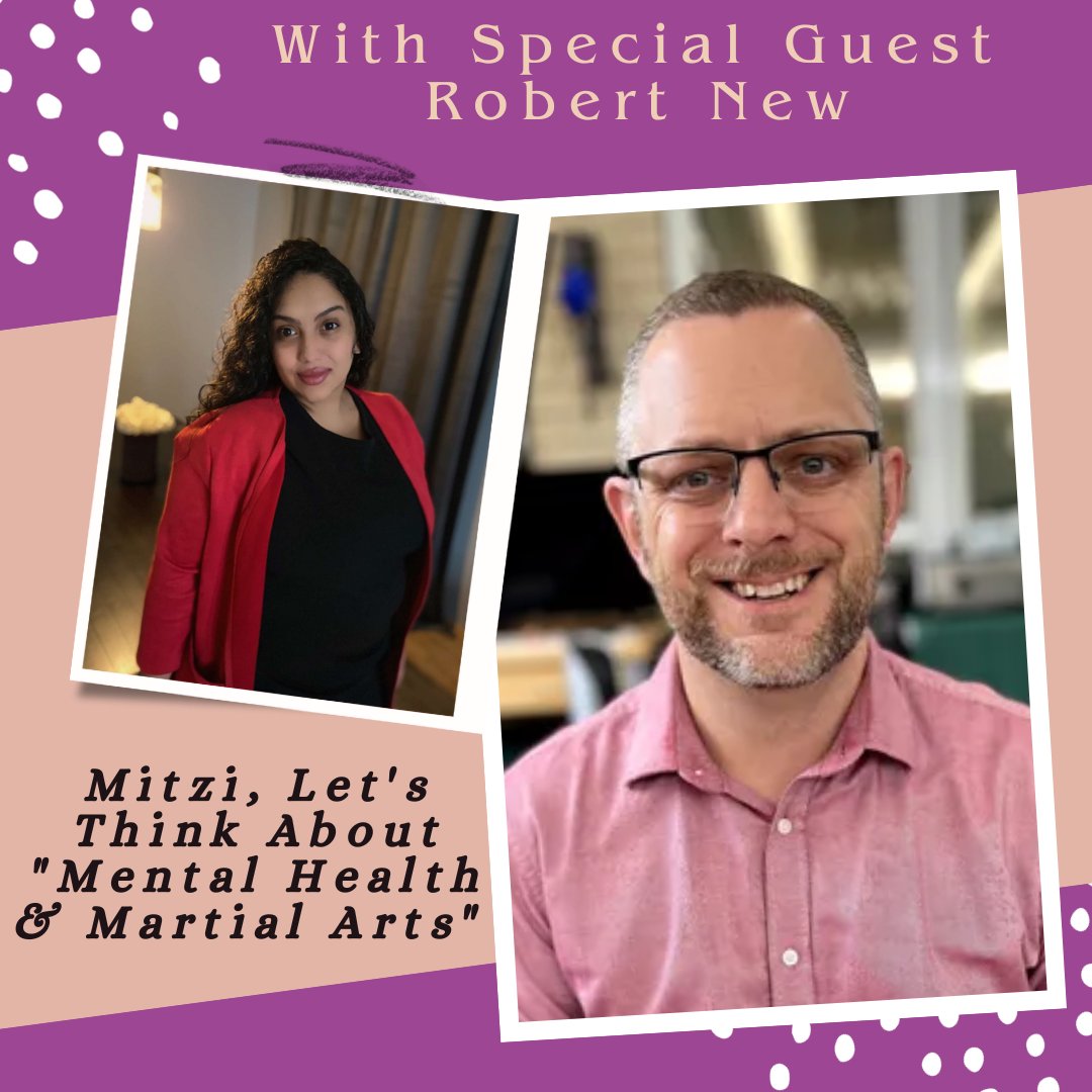 <a href="/1RobertNew/">Robert New</a> 
Let’s Think About “Mental Health &amp; Martial Arts” W/ Robert. He comes onto my show to share his perspective on how a hobby like martial arts can help your mental health.
#upcoming #martialarts #hobbies #Hobby 
#comingsoon #tunein #specialguest #guestspeaker #comingup