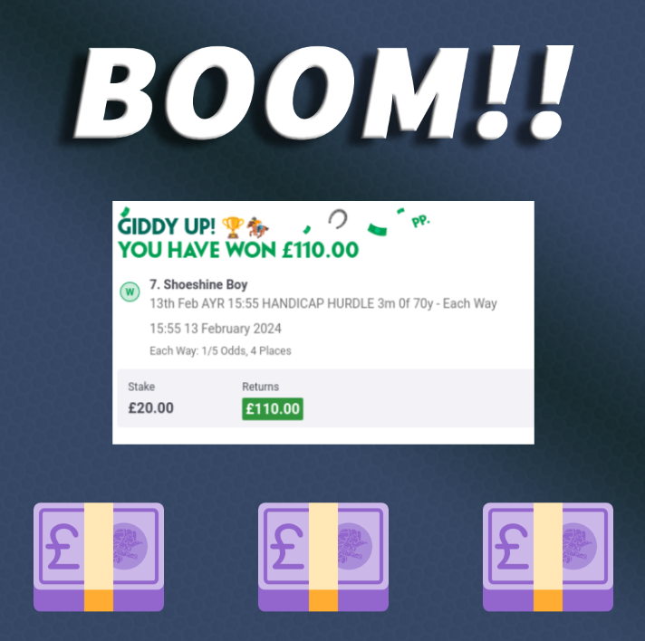 FreeUKBetsTips's tweet photo. 💥💥💥 Dark Horse!!💥💥💥

🔥⚡️Our dark horse tip wins at 15/2 (8.5)⚡️🔥

💸💸 We really are on a roll! 💸💸

#freebettingtips #bettingtipster #BETTING #bettingsports #winningslip #winners https://t.co/3KJCTnlYAw