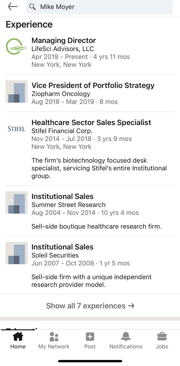 Potentially another recent development for $pdsb in their IR function

Just last Investor Contact was CG Capital 

Now ➡️LifeSci Advisors (Mike Moyer)

Looks like it may be a bigger firm that could help draw more institutional interest and possibly more exciting PRs