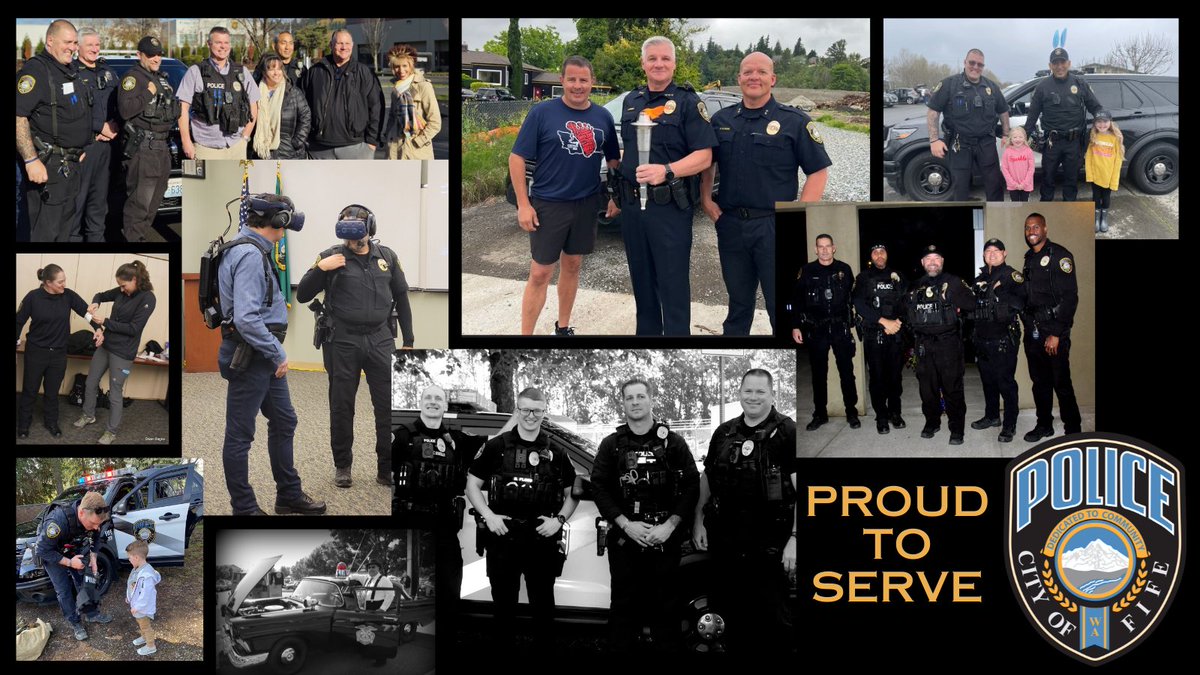 FifePD's tweet photo. We may be small but we are mighty! Fife PD is proud to serve a community of about 11,000 and cover 5.7 sq miles. Fife PD has 3 Command Staff, 21 Officers, 6 Sergeants, 3 Detectives, 3 Warrant Officers, and 7 support staff. WE ARE HIRING! Lateral bonus of $10k. Apply Now! https://t.co/4YK4zkyZTx