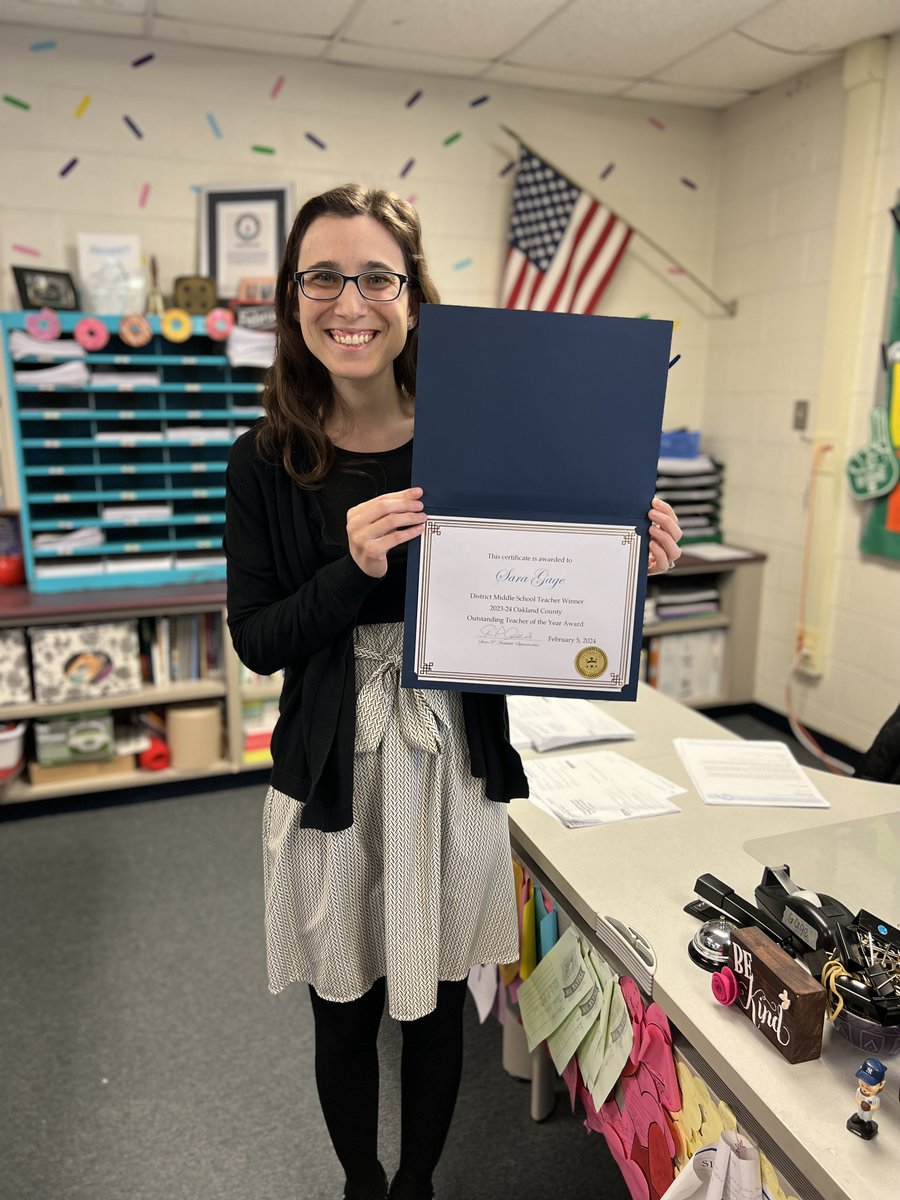 MillenniumMS's tweet photo. Congratulations to Mrs. Gage - Millennium's Teacher of the Year !! https://t.co/HeL4pFix9x