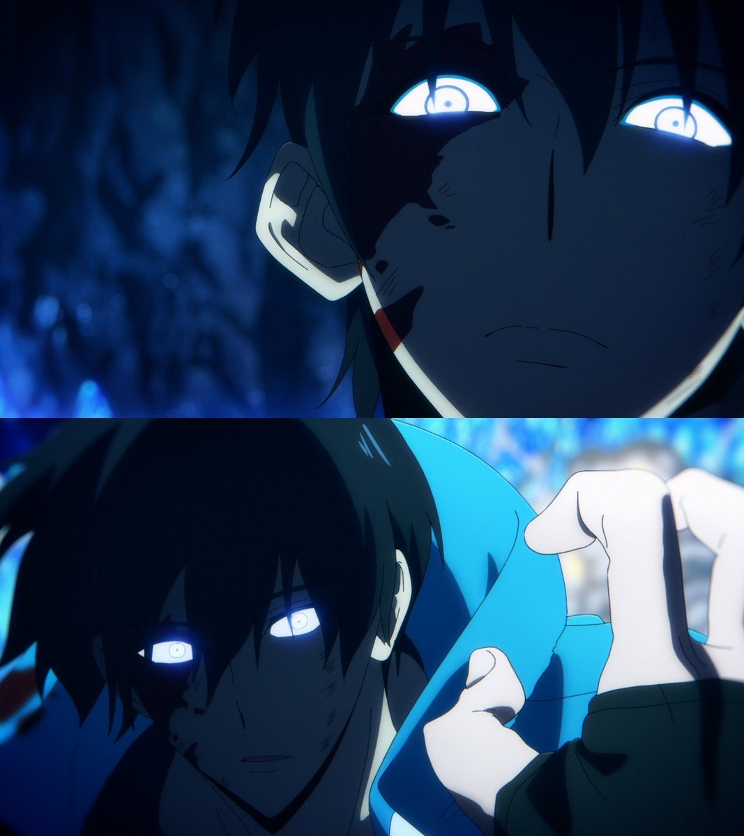 اللحظة التي شهدت تغيير جينوو 🗡️  #SoloLeveling