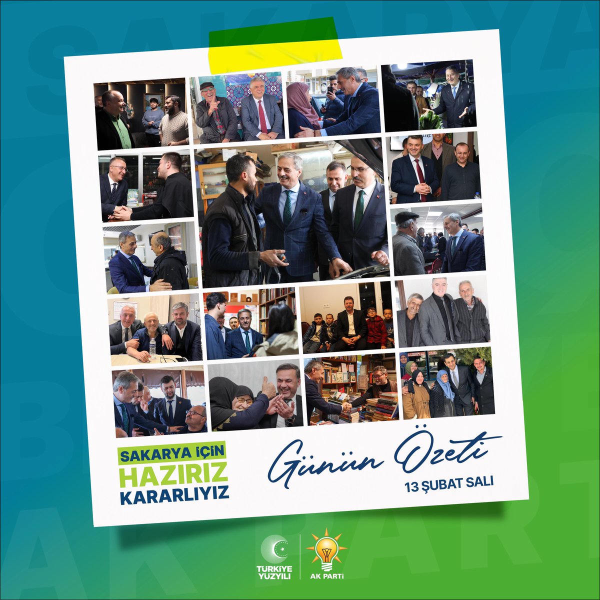 Günün Özeti - 13.02.2024

Tüm İlçelerimiz ile Sakarya İçin  #HazırızKararlıyız