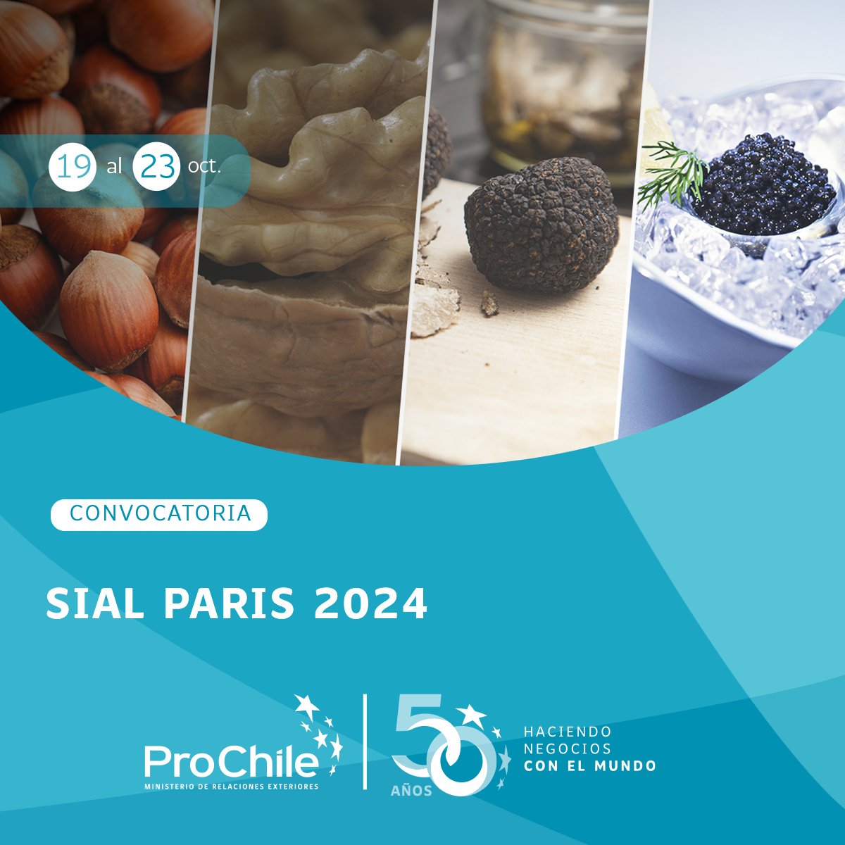 👀ATENCIÓN‼️

✅️ <a href="/ProChile/">ProChile</a> invita a empresas chilenas exportadoras con alto potencial de internacionalización, a participar de la próxima Feria internacional SIAL PARIS 2024. 

➡️ Para más detalles ingresa en el siguiente enlace: acceso.prochile.cl/difusion/difus…