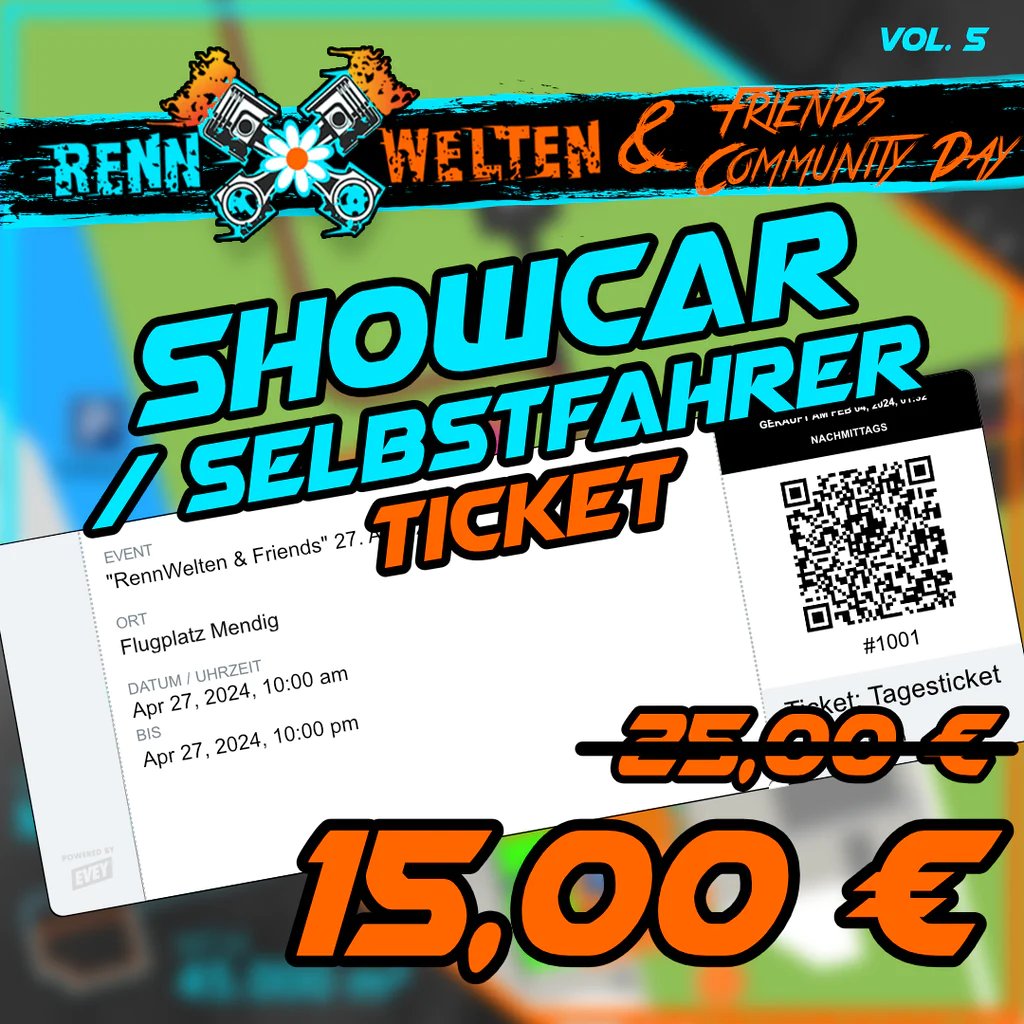Am 27. April heißt es wieder "Pilgerreise nach Mendig". Auf dem Flugplatz der kleinen Stadt in Rheinpfalz-Pfalz, nur knapp 25 km vom Nürburgring entfernt, findet der nächste RennWelten &amp; Friends Community Day statt. Auch im Jahr 2024 erwarten euch wieder neben den obligatorischen