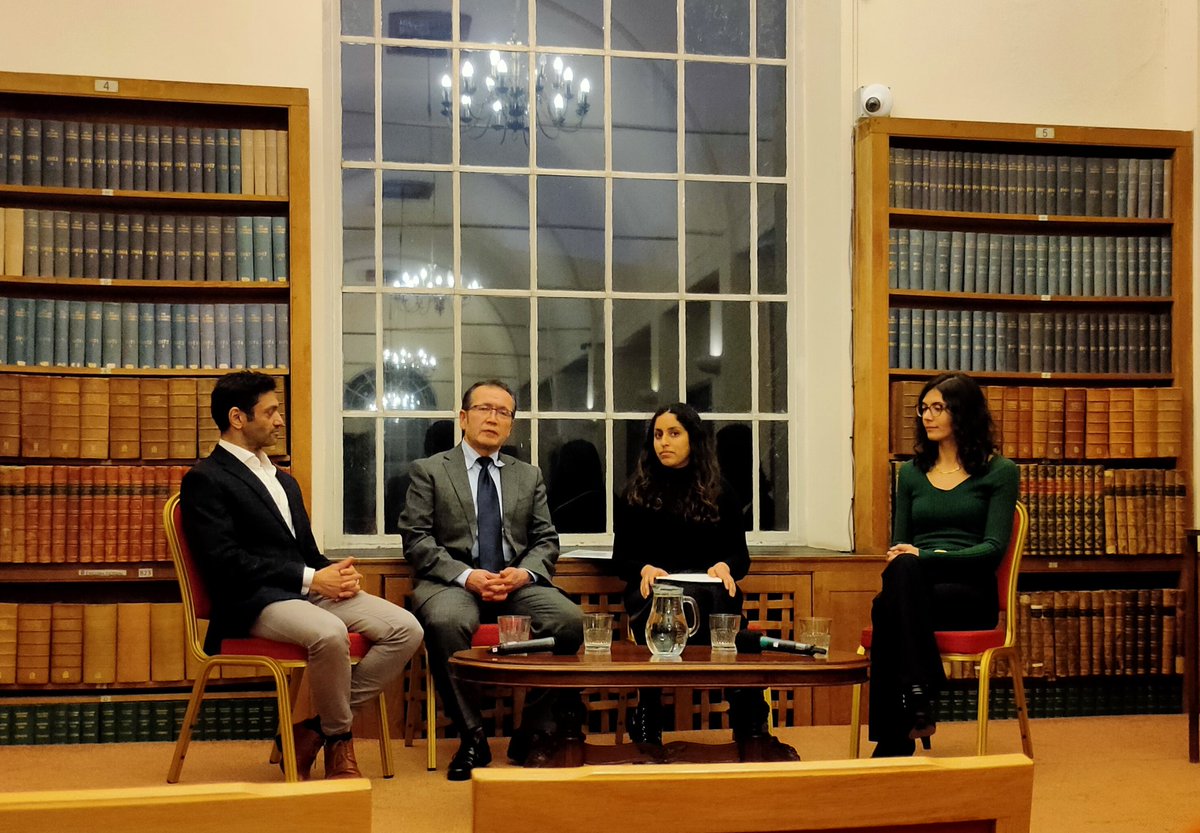 Fascinating to hear @DrDihal and other two great panelists at @cambridgeunion regarding technology facilitated marginalisation and apartheid, specially focusing on weaponisation of AI to surveil on Uyghurs in China