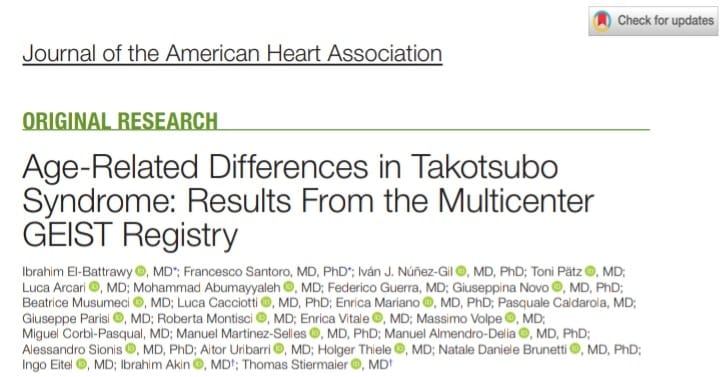 Francesco Santoro, MD, PhD (@frasantoromd) on Twitter photo What happens in young patiens with 🫀 takotsubo syndrome ? Check our latest article from <a href="/JAHA_AHA/">JAHA</a> !!
<a href="/IngoEitel/">Ingo Eitel</a> <a href="/t_stiermaier/">Thomas Stiermaier</a> <a href="/ibnsky/">IVAN J NUÑEZ GIL</a> <a href="/GuerraCardio/">Federico Guerra</a> <a href="/Luca_Arcari88/">Luca Arcari</a> <a href="/thiele_holger/">Holger Thiele</a> <a href="/corbi_miguel/">Miguel Corbí</a>
🆓👇ahajournals.org/doi/10.1161/JA… What happens in young patiens with 🫀 takotsubo syndrome ? Check our latest article from <a href="/JAHA_AHA/">JAHA</a> !!
<a href="/IngoEitel/">Ingo Eitel</a> <a href="/t_stiermaier/">Thomas Stiermaier</a> <a href="/ibnsky/">IVAN J NUÑEZ GIL</a> <a href="/GuerraCardio/">Federico Guerra</a> <a href="/Luca_Arcari88/">Luca Arcari</a> <a href="/thiele_holger/">Holger Thiele</a> <a href="/corbi_miguel/">Miguel Corbí</a>
🆓👇ahajournals.org/doi/10.1161/JA…