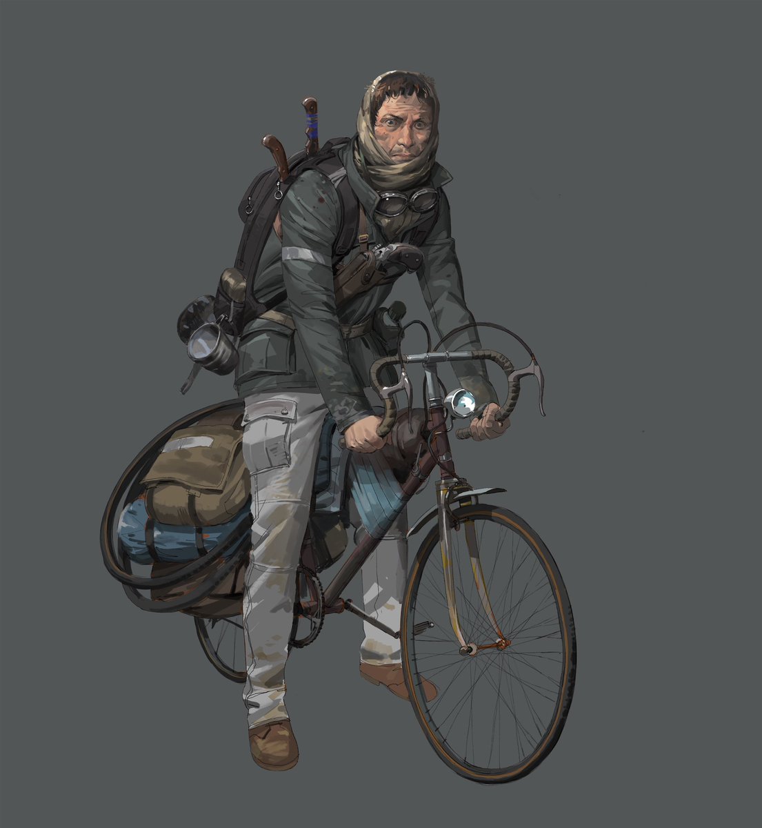 FShanyar's tweet image. #characterdesign #digitalpainting #bike
