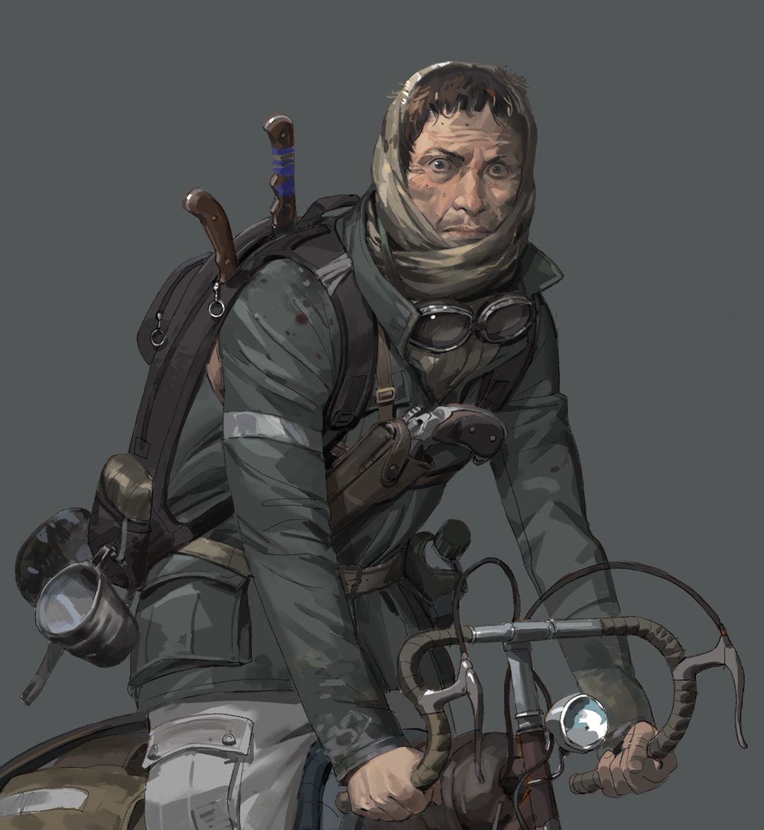 FShanyar's tweet image. #characterdesign #digitalpainting #bike