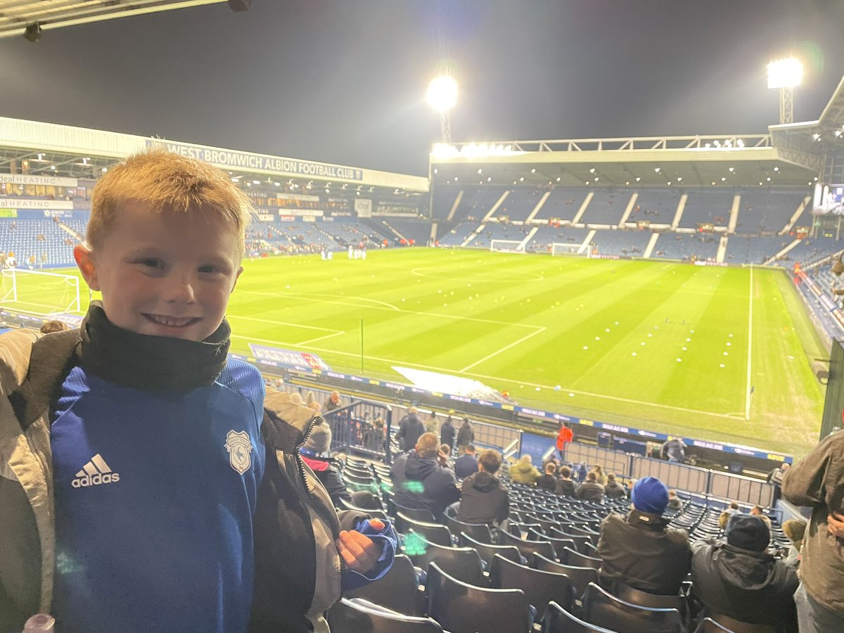 TheSluggman's tweet photo. Away debut for the youngest #cardiffcity #wbacar https://t.co/FWs7ijNjKM