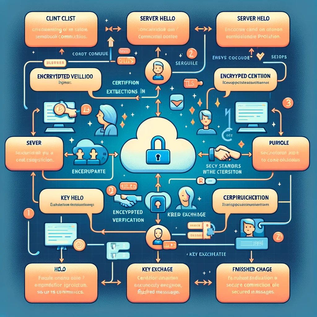peterzllr's tweet photo. When you ask ChatGPT to illustrate TLS 1.3 https://t.co/FYCRm0JSeX