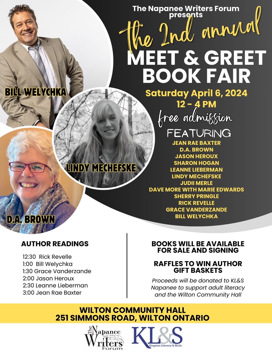 Support literacy in the community and plan on attending our Meet and Greet on April 6. Please share.