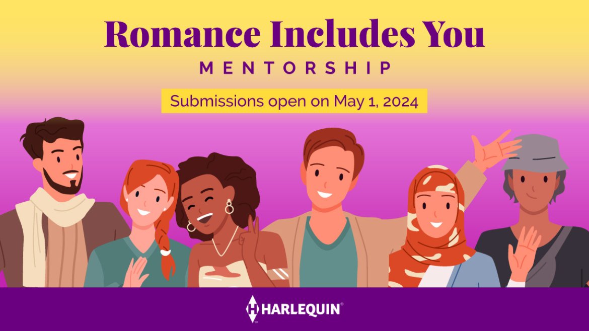 Harlequin’s Romance Includes You Mentorship is back! Again in 2024, we are calling for story submissions from debut romance writers in underrepresented communities for a chance to start your romance writing career and have your debut novel published. bit.ly/3StOpcO