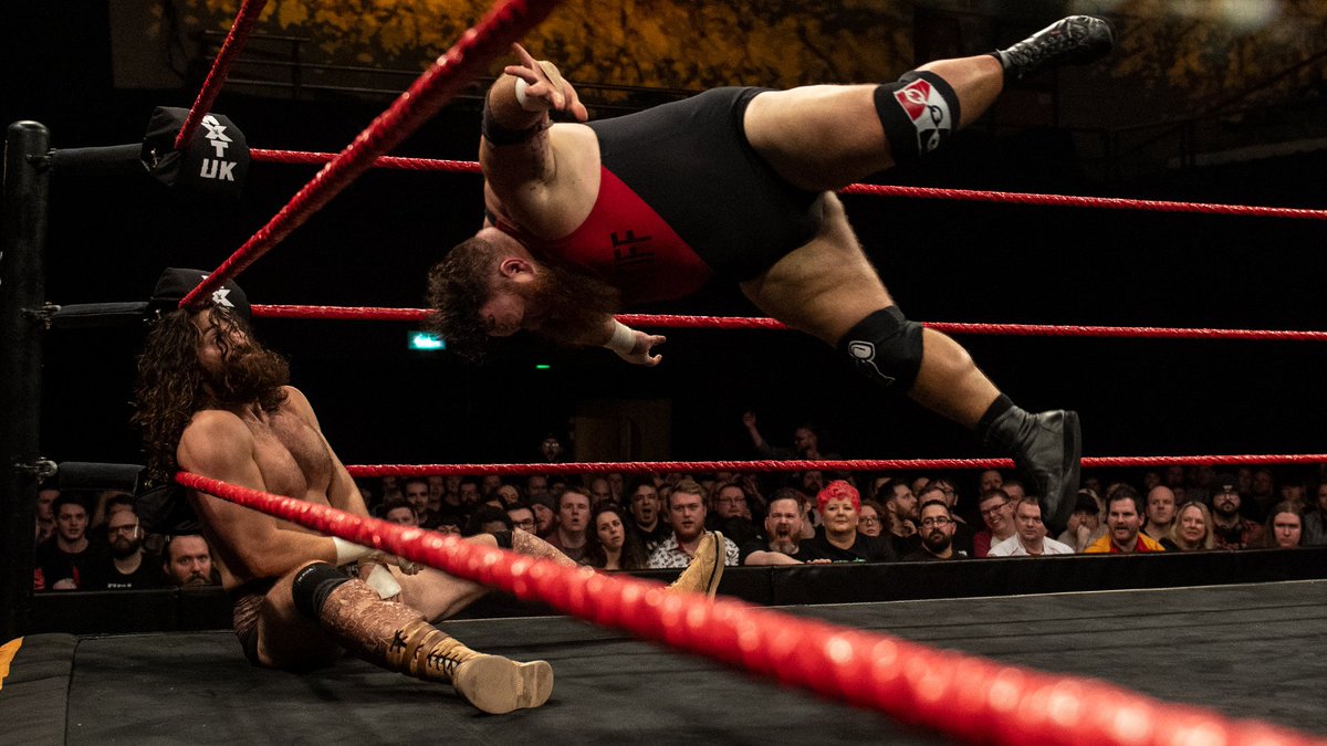 Feb. 13, 2020: At the York Barbican, @DaveMastiff defeated @SaxonHuxleyUK in a clash between two of #NXTUK's biggest titans. 📸 WWE