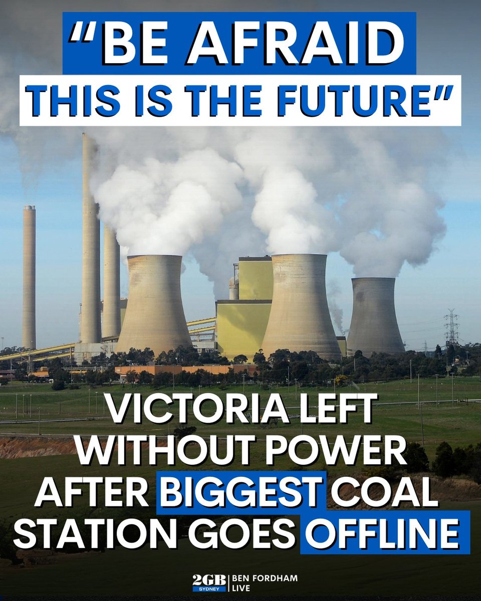 BenFordhamLive's tweet image. Victoria is experiencing its worst blackout in history.

The state’s biggest power station shut down.

Half a million homes plunged into darkness.

Solar and batteries failed to fill the void.

Where were the renewables when we needed them ?

🎧omny.fm/shows/ben-ford…🎧