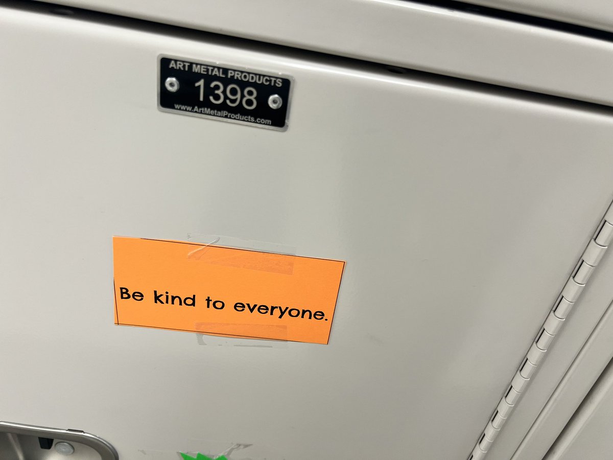 ms_grinham's tweet photo. Kindness Week at CBES with kindness notes to welcome Firsties on this snowy morning. #FabulousFirsties https://t.co/luq99luIMF