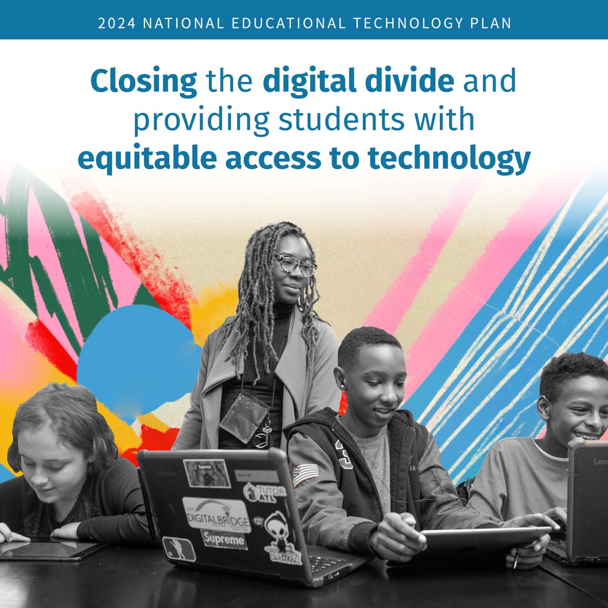 reDesignLLC's tweet image. The U.S. Department of Education has updated its National Educational Technology Plan for the first time since 2017.

@K12DiveNews outlined 3 inequities that need to be addressed, according to the plan: bit.ly/491KJWo 

#K12edu #edtechequity