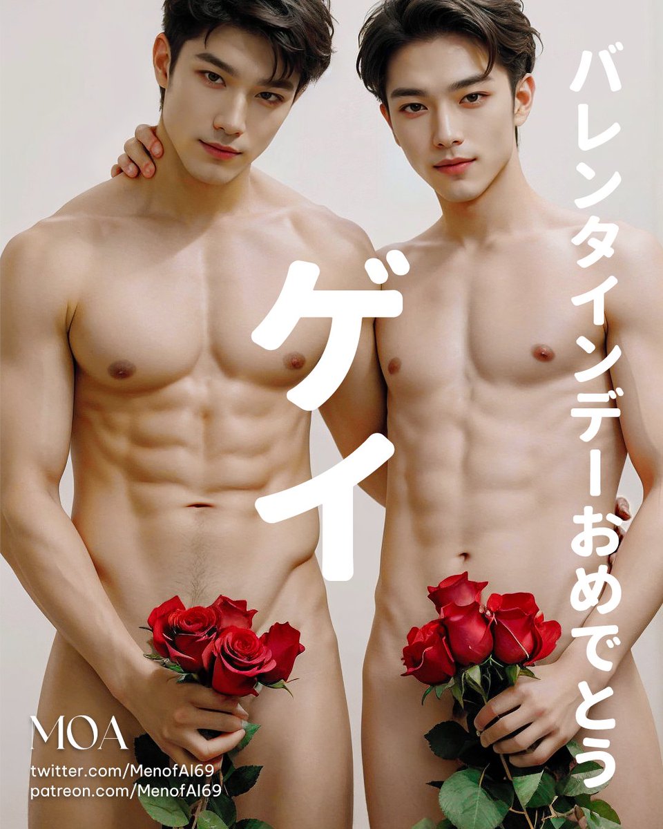 Happy Valentine's Day to yall! I hope your day is filled with love, joy, and happiness. Sending you all my love and best wishes on this special day.❤️🌹#ai #aiart #aiartworks  #boy #men #sexy #gay #gaymen #ikemen #NSFW #AI美女 #イケメン #AIイケメン #ai男子 #筋肉 #ゲイ