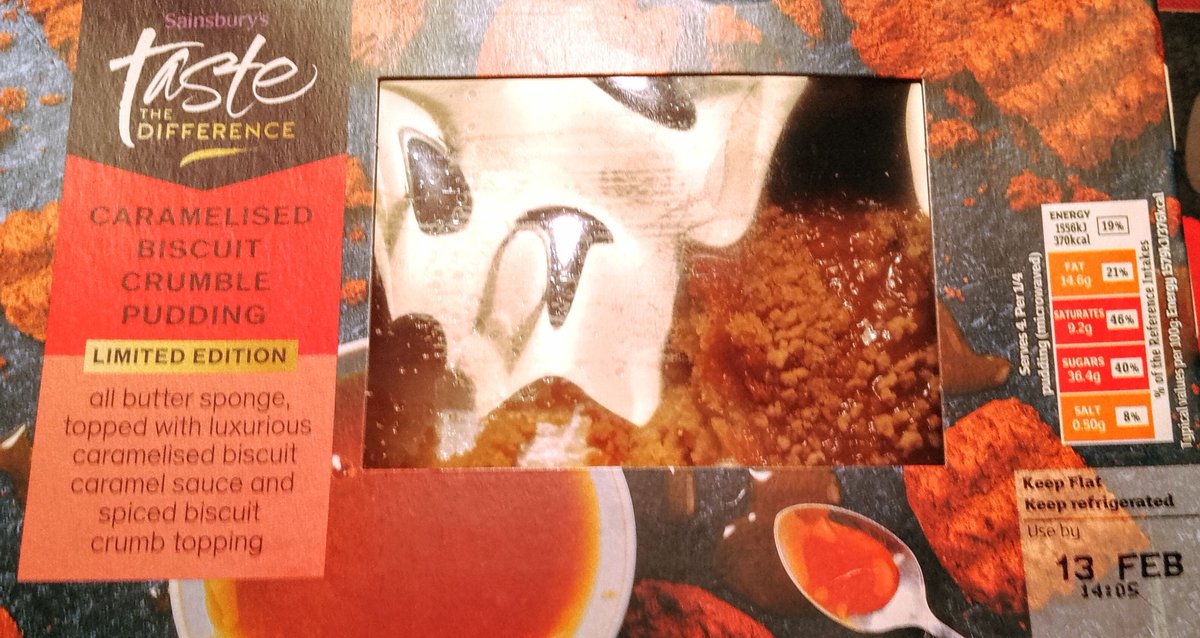 joebloggsuk1's tweet photo. This is so good .Madagascan vanilla custard over it and you have a pudding fit for a king .get to Sainsbury's folks 😋😋😋😋😋.#mouthgasm https://t.co/wdDyk50CSi