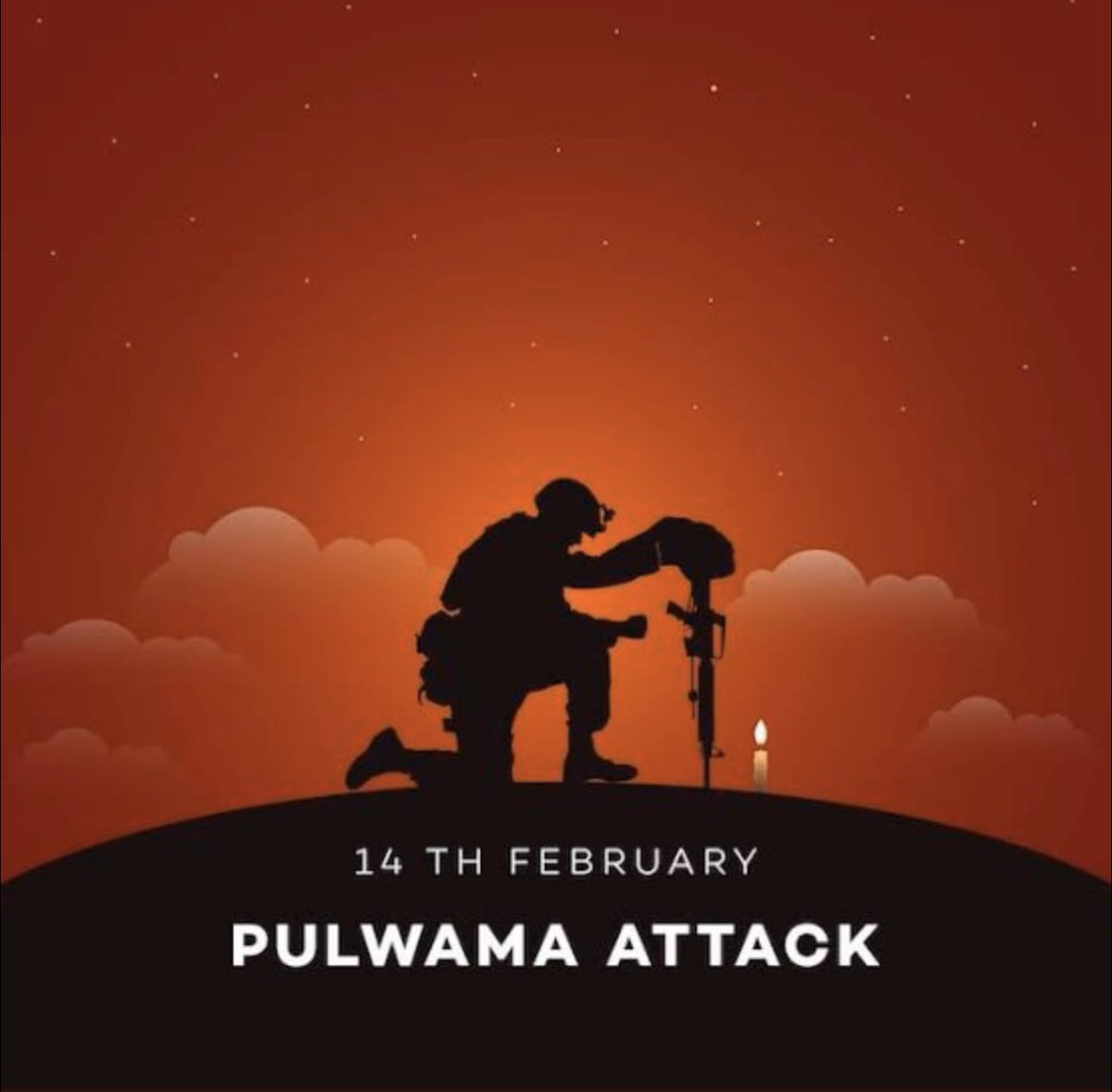 sumitkumar1200's tweet photo. Never Forgive Never Forgot

Tribute to our soldiers who lost their lives in the Pulwama attack. 🙏 #PulwamaAttack #blackday 😭🇮🇳🇮🇳🇮🇳 https://t.co/uvm3BFcK5P